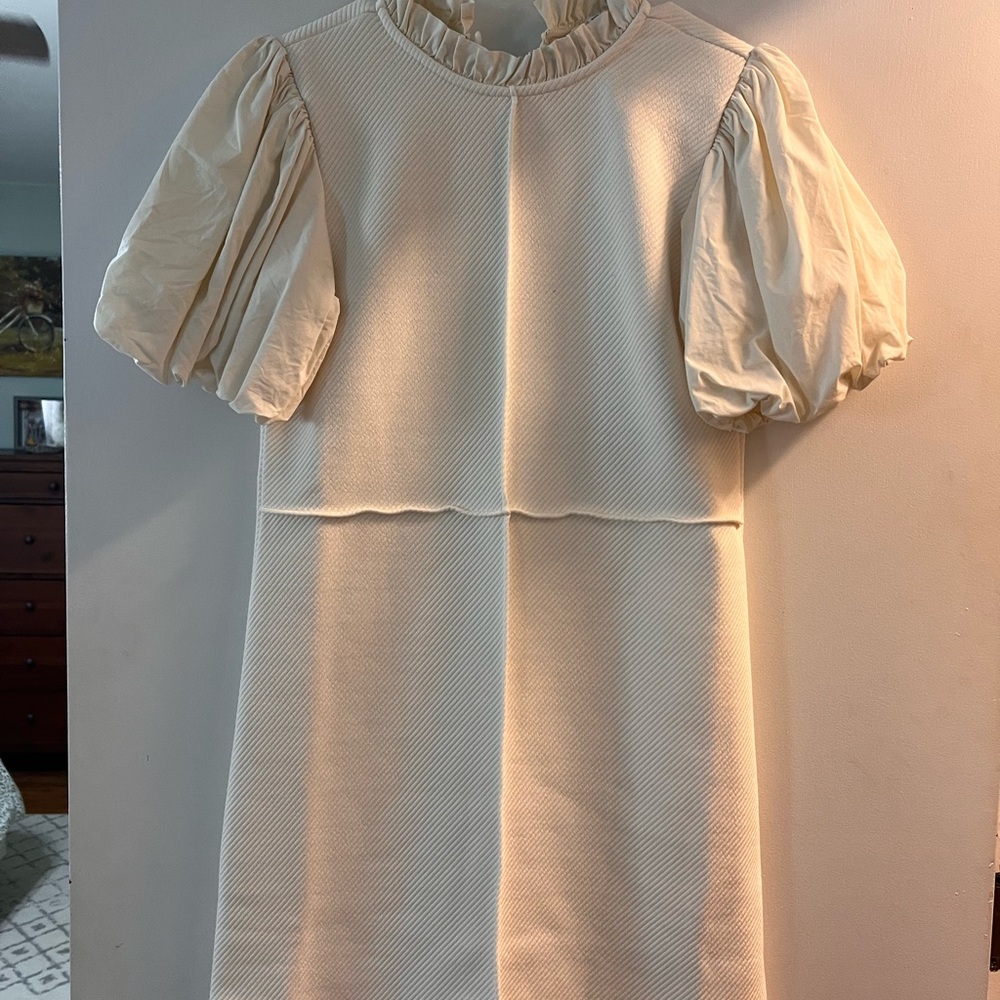 THML Ivory Ruffle Detail Dress